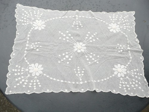 Napperon ancien tulle de - ancien,