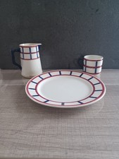 Lot  faïence de Creil et Montereau  / HBCM modèle Béarn Pichet/tasse,assiette