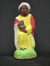 santon DEVINEAU série provençale, le roi noir, hauteur 7,5 cm, taille 3