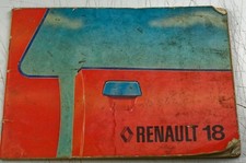Livret d'utilisation et d'entretien RENAULT 18 vers 1978