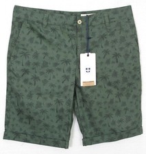 Bermuda chino kaki motifs palmiers stretch Marine de Savoie Homme classic short