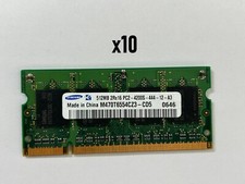 Barette de mémoire RAM SO-Dimm PC2-4200S DDRII DDR2 512mo  LOT 10