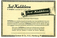 Publicité ancienne dentifrice Jod-Kalikloca 1941 issue de magazine