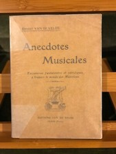 Ernest Van de Velde Anecdotes