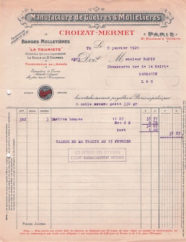 Paris guetres croizat - paris,