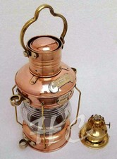 Lampe à pétrole ancre laiton