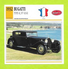 Fiche Edito Service - Bugatti