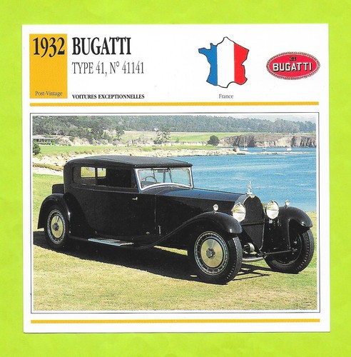 Fiche edito service bugatti - fiche,