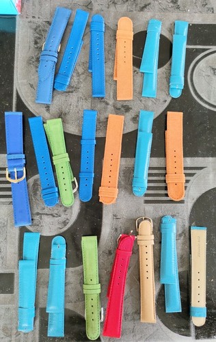 Lot bracelets montre cuir - 20,