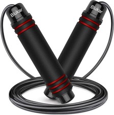 Corde à Sauter, Blukar Speed Jump Rope Réglable pour Enfant & Adulte, Roulements