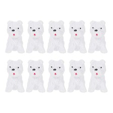 10pcs statues de chiens