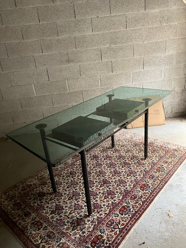 Bureau metal verre - metal,