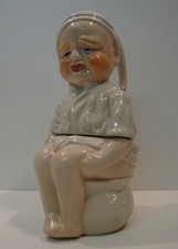 Boite Bijoux Figurine Garcon Pot Style Art Deco Style Art Nouveau Porcelaine