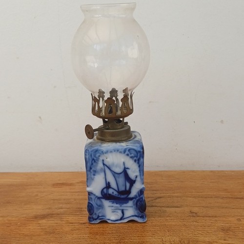 Lampe huile porcelaine - lampe, en