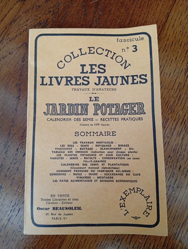 Livres jaunes le jardin - ,