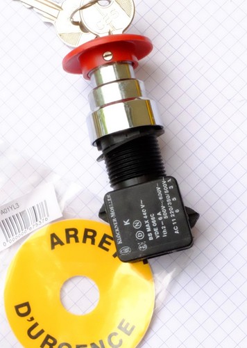 Bouton arrêt urgence avec - d'arrêt, d'urgence