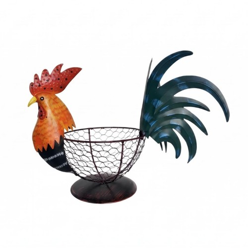 Corbeille décorative coq - corbeille,