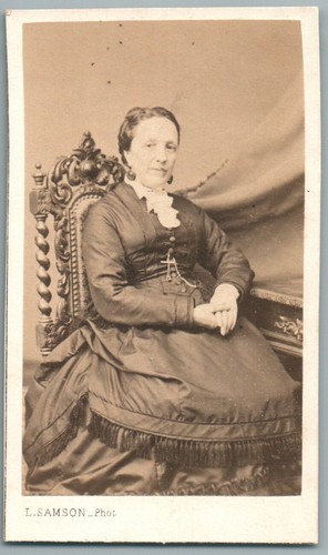 Cdv 1870 femme robe - en, second