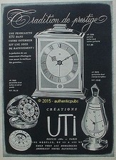 PUBLICITE UTI PENDULE