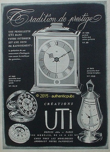 Publicite uti pendule - publicite,