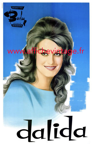 Affiche poster dalida - affiche,