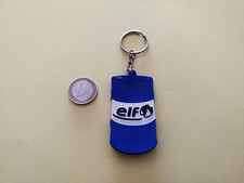 RARE PORTE CLÉS ELF GROS FUT D'HUILE MOTEUR BIDON RENAULT TRUCKS CAMION