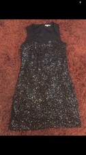 Robe noir sequins neuve