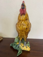 Coq sur épis de Maïs Faïence barbotine polychrome