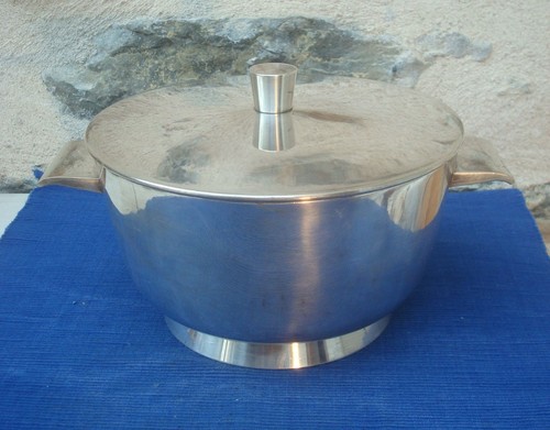 V72 rare plat soupière métal - plat,