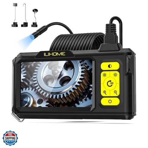 Borescope camera with light - with,