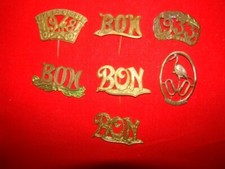 lot de 7 insignes "souvenir de service militaire" époque début 20 ème