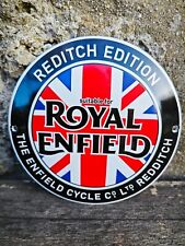 Plaque émaillée ROYAL ENFIELD Enamel Sign no Bsa Norton Triumph
