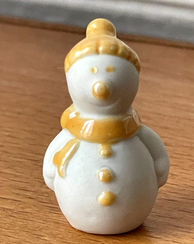 Fève bonhomme neige mat - neige, &