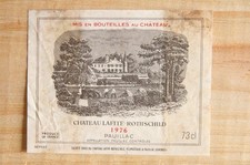 Étiquette Lafite Rothschild Pauillac 1976  - 73cl wine label weinetikett ラベル 라벨