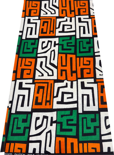 African angola wax print - ,
