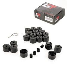 20x Ecrou de Roue Hexagonal Couvercles Antivol 17 MM Noir pour la Renault