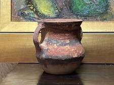 Vase néolithique en terre cuite et pigment orangé chinois Yangshao 5000/2000 av.