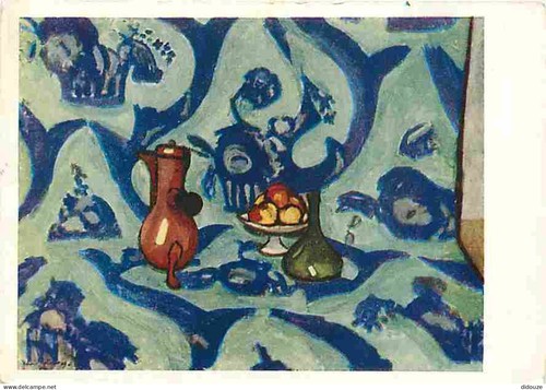 Postcard art painting - -,
