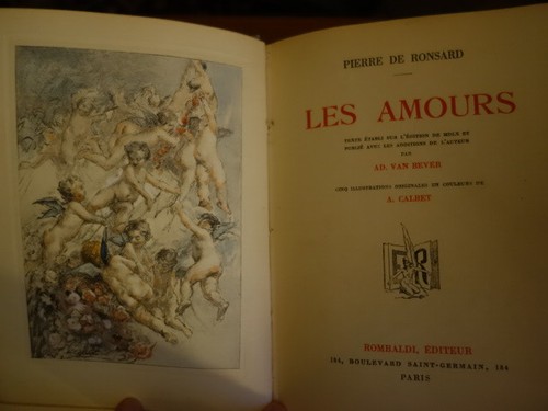 Livre ronsard les - livre, "les