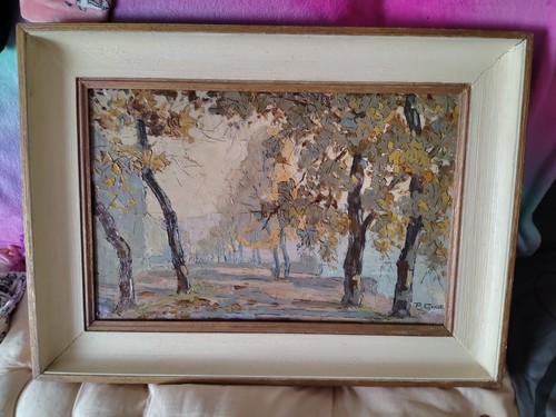 Tableau huile double - huile, face