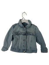 GAP Veste en Jean Fille Bleue Casual Volants (3T)