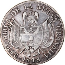 Monnaie, Colombie, 10 Reales