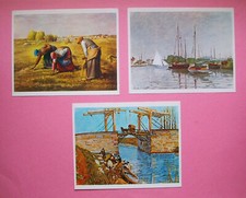 Reproductions de peintures de Millet, Monet, Van Gogh