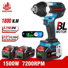 Clé à choc haute puissance boulonneuse impact 1800N.m sans fil pour 18V Makita