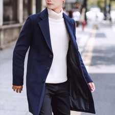 Laine Hommes Comme Caban Cran