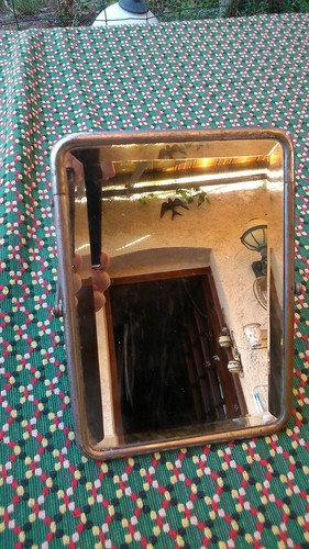 Art deco miroir bisote - deco,