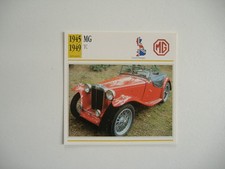 fiche auto MG TC 1945/46