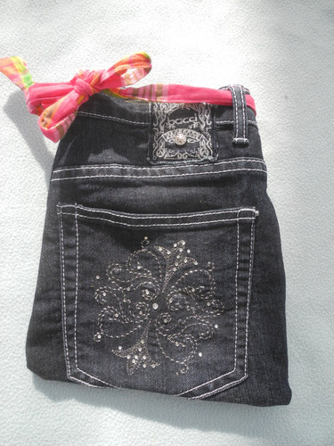 Sac pochette artisanal jeans - sac,