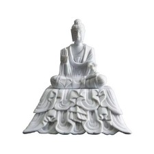 Mini Figurine Shakyamuni Bouddha Statue Assise (Type Style Gypse) "Coeur Japo...