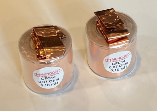 Pair two mundorf coil inductor - two,